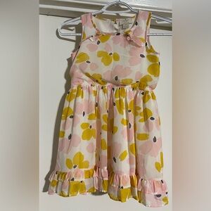 Girls kate spade Floral Kids Dress Pink and Yellow Sz 6 years